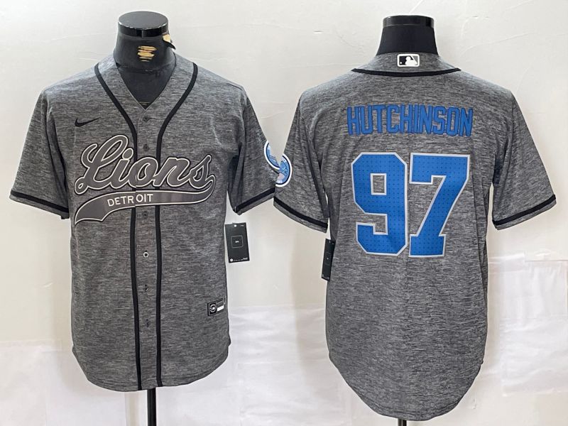 Men Detroit Lions 97 Hutchinson Camo Joint Name 2024 Nike Limited NFL Jersey style 1